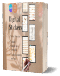 Pack Stickers Digitaux PLR - Icônes Éditables Canva pour Usage Commercial "That Girl"
